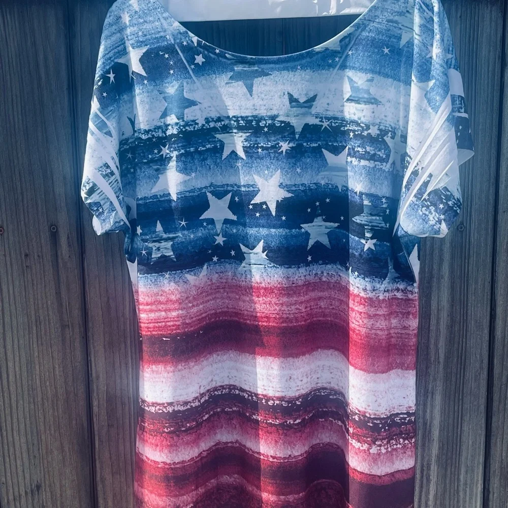Women's patriotic top - Picture 2 of 5